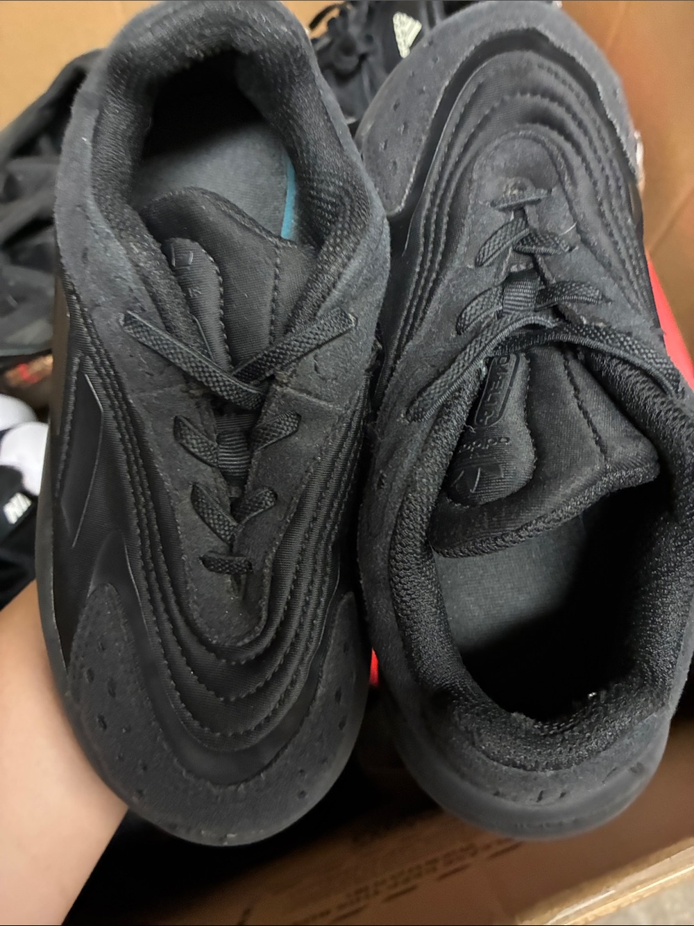 adidas Black Kids' Sneakers - Slip-Resistant Design